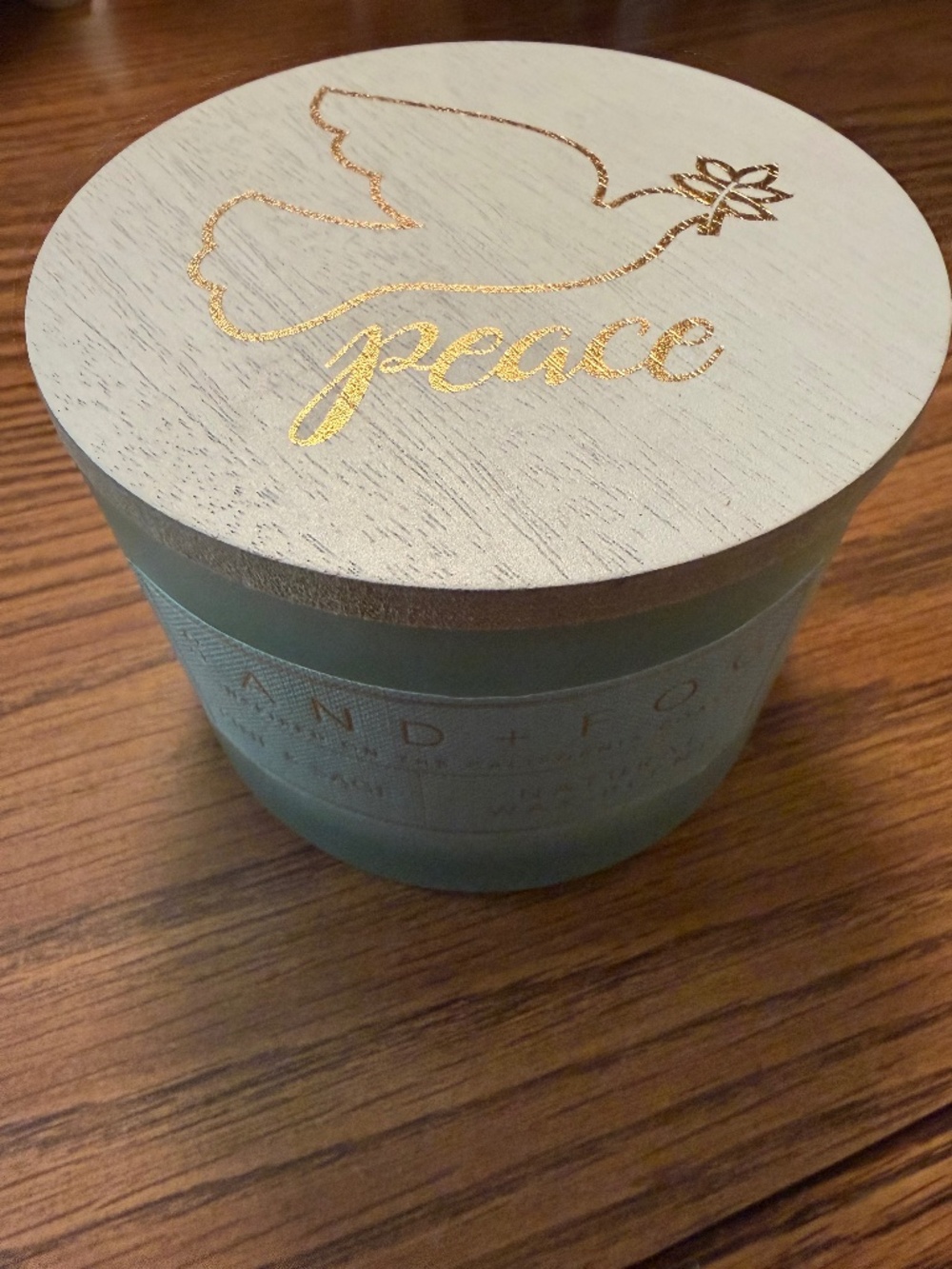 Sand and Fog Christmas Peace Candle - Pine Sage 12 oz